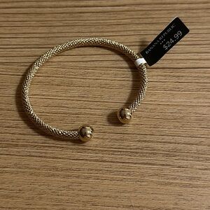 Banana Republic Factory Gold Mesh Open Cuff Bracelet